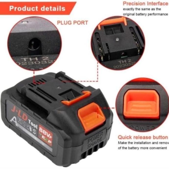 Diskon Baterai Jld 88 Vf Cordles Jld Impact Wrench Gerinda 88 V Tipe Lxt Original Jld
