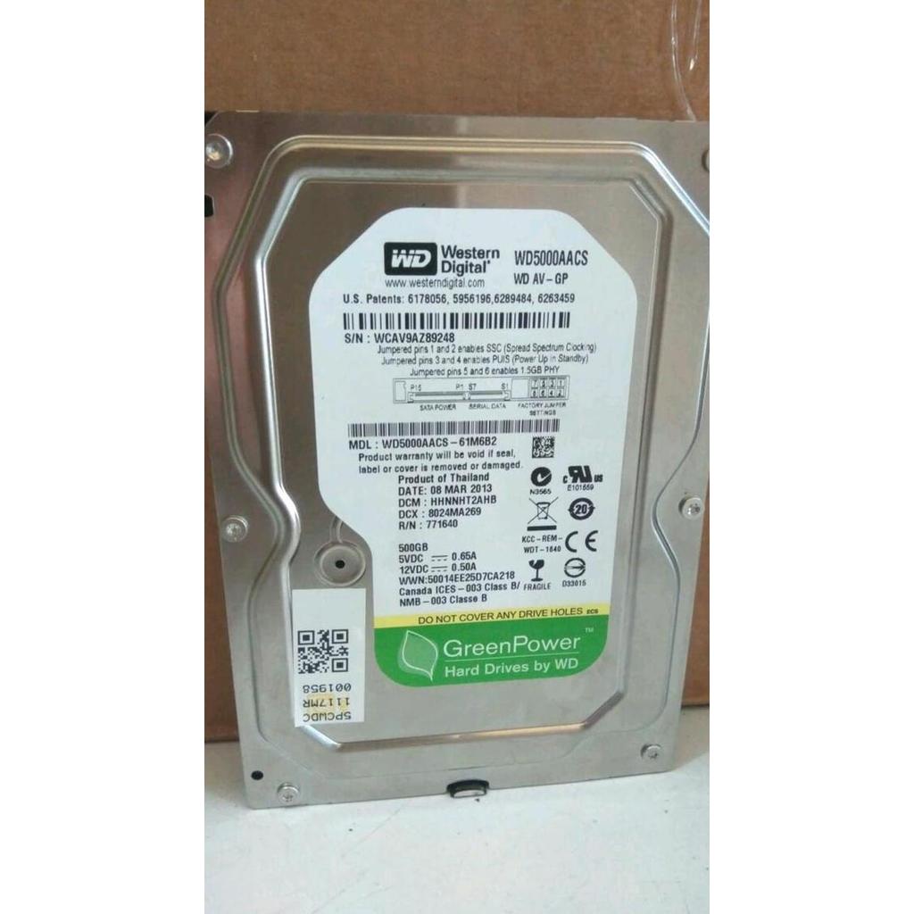 TERBARU - hdd/hardisk internal pc 3,5' 500gb wd green