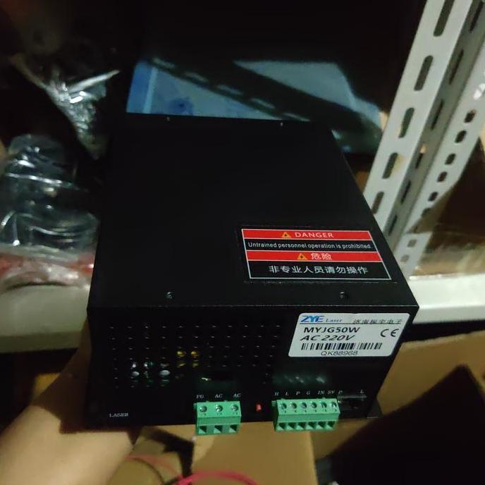Terjangkau Power Supply Laser Co2 50W Power Supply Mesin Laser Co2 50W