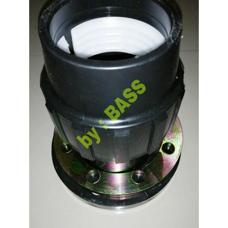 Flange Adaptor HDPE 90mm 3" inch PN16 Fitting Sambungan Pipa HDPE