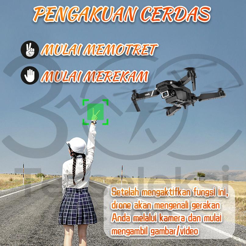 E88 Pro Drone/E99 Pro Drone Anti Tabrak Drone Mini Dengan Kamera Hd Drone Smart Drone E88 Pro 4K/E99