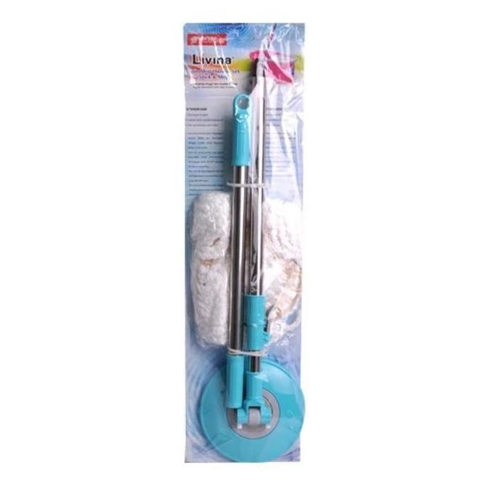 Ready LION STAR : BM51 SPIN MOP HANDLE SET GAGANG TONGKAT KEPALA + REFILL PEL LION STAR BM 51