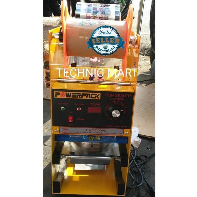 HARGA DISC - Cup Sealer Manual Digital Counter Powerpack + Roll Plastik