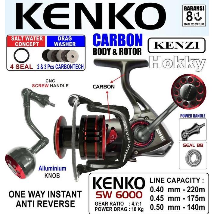 BEBAS ONGKIR - REEL KENZI KENKO SW 6000 