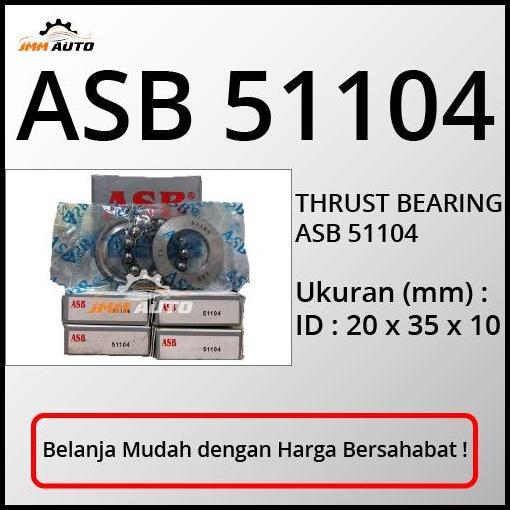 DISKON BEARING ASB 51104 THRUST BEARING LAHER BEARING ASB 