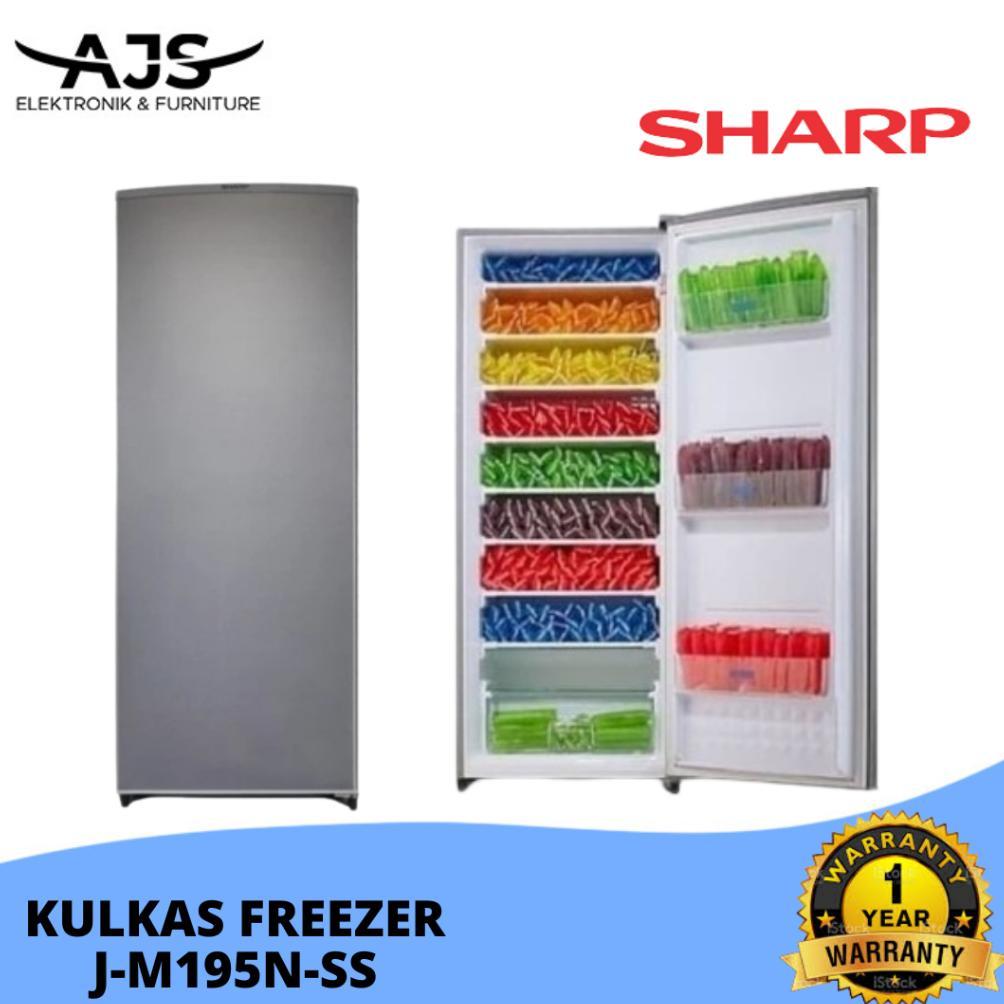 Ready Sharp Freezer Es Batu 8 Rak FJM 195 / FJ-M195N-SS / FJM195 / FJM 195N