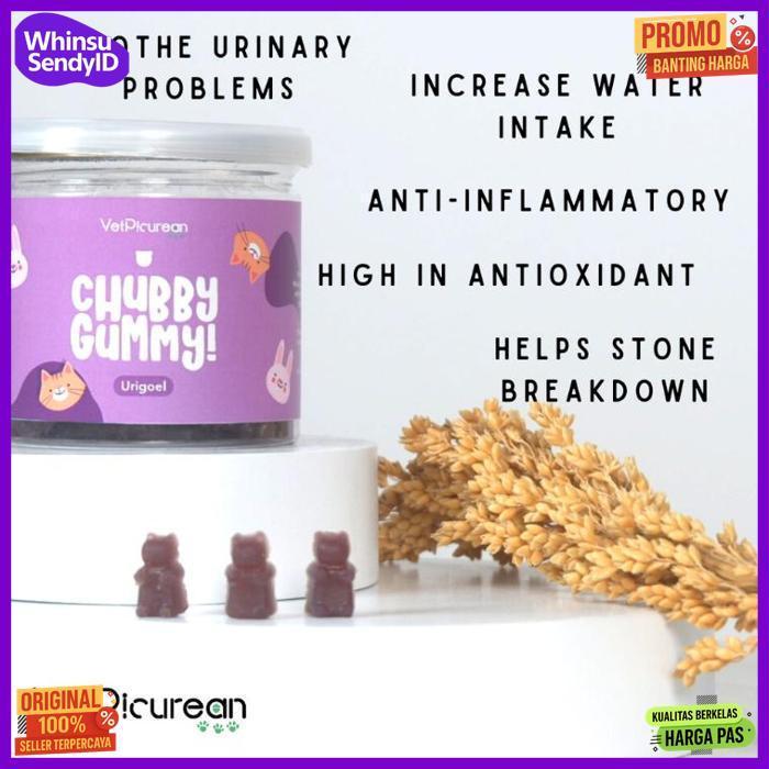 Quality Vitamin Urinary Anjing Kucing Vetpicurean Chubby Gummy Urigoel