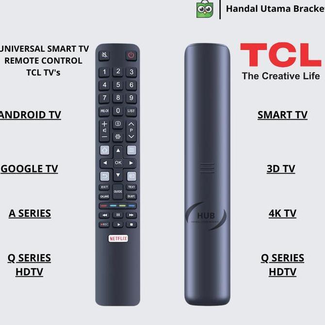 REMOTE TV TCL REMOT TV TCL SMART TV ANDROID TV LED LCD UNIVERSAL TV TCL SMART TV