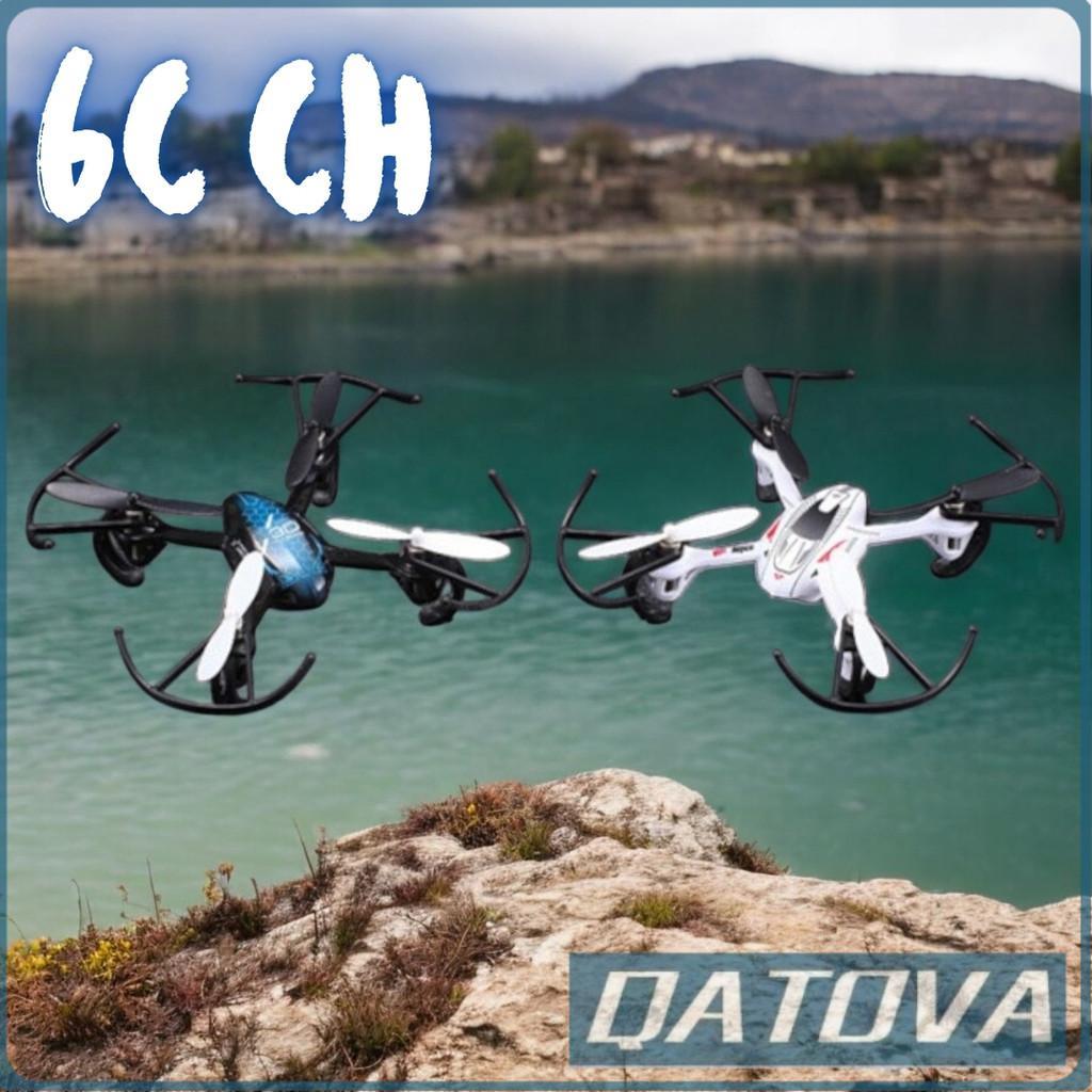 Qatova Hx750 Drone 6Ch Remote Control Drone Terbang Flip Kamera Baterai Cas