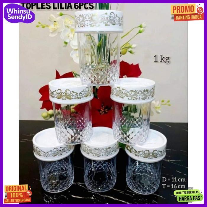 Quality Termurah Toples Lebaran Pirex Lilia 1200 Ml Set 6