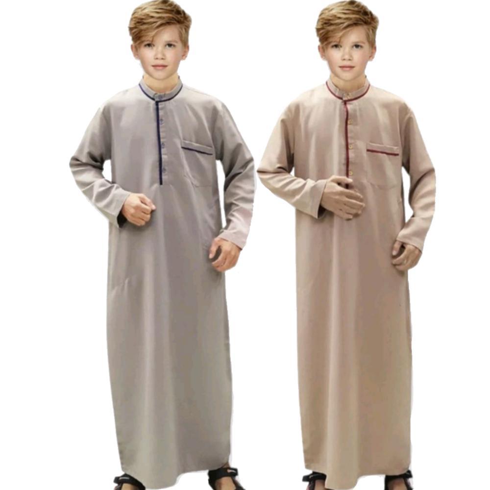 BESTPROMO Gamis Anak Laki-laki Jubah Anak Remaja Terbaru Baju Gamis Polos Remaja COD
