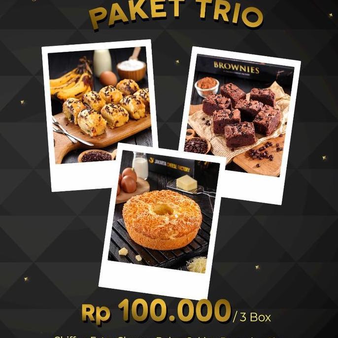 Paket Trio Jakarta Cheese Factory
