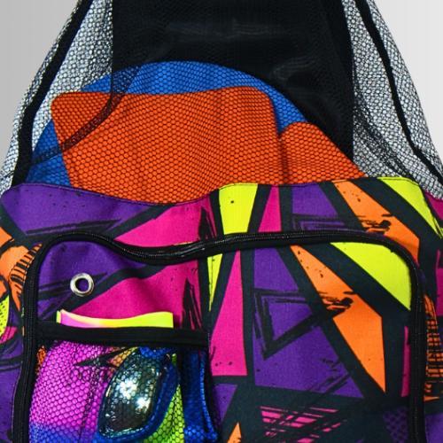 Atlan Tas Renang Sport Jaring Motif Mozaik Purple Dominant