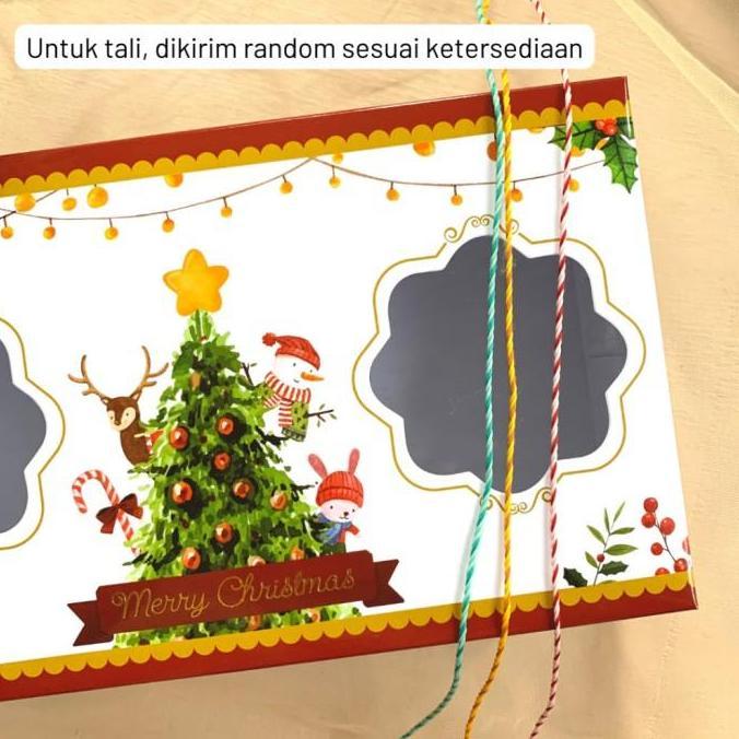 Dus Bolu Gulung Cakebox Box Toples Kue Kering Cookies Packaging Natal