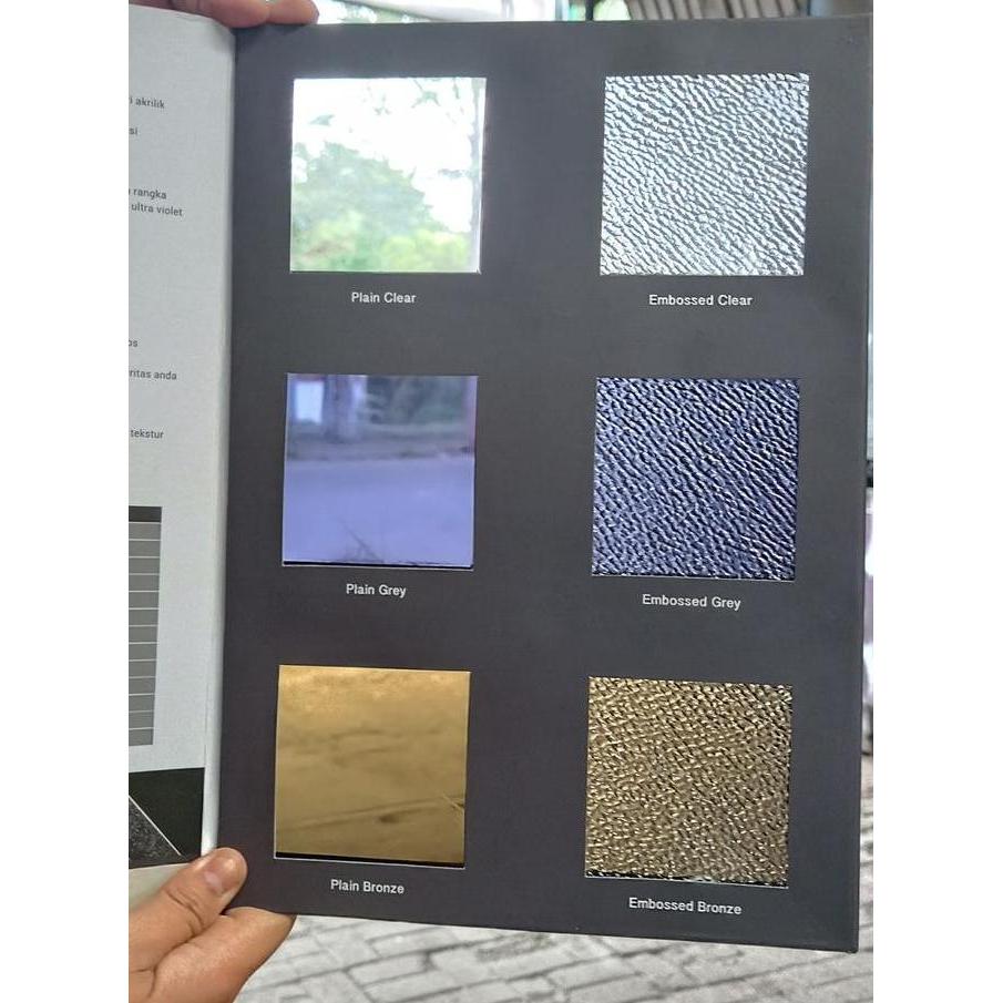 [INSTANT] SOLARFLAT 1.2 mm x 110 cm CLEAR GREY BRONZE/ SOLARTUFF SOLID 1,2mm / ATAP BENING 1.2mm YAN