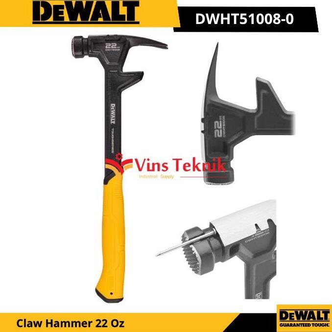 DEWALT DWHT51008-0 Palu Kambing Claw Hammer 22 Oz