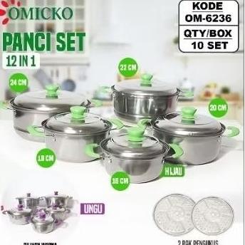 panci steamer set 5 susun tutup stenlis / Panci + Steamer Set 5 Susun Stainless