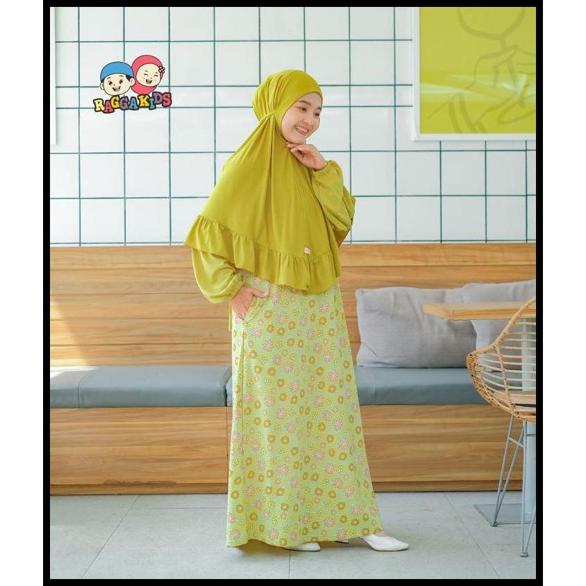 Raggakids Gamis Anak Rg62 Lime 100% Original