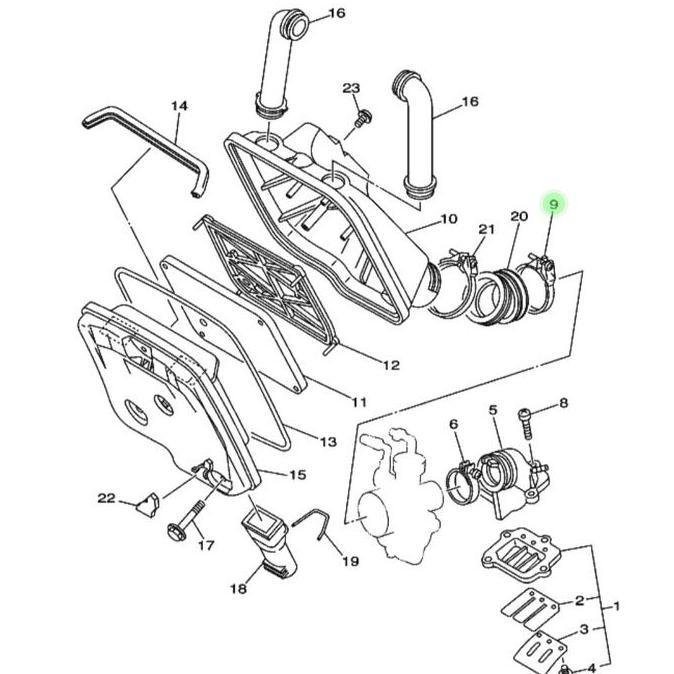 Promo Klem Kleman Karet Join Filter Karbu Karburator F1ZR FIZR Force1 Ori Diskon