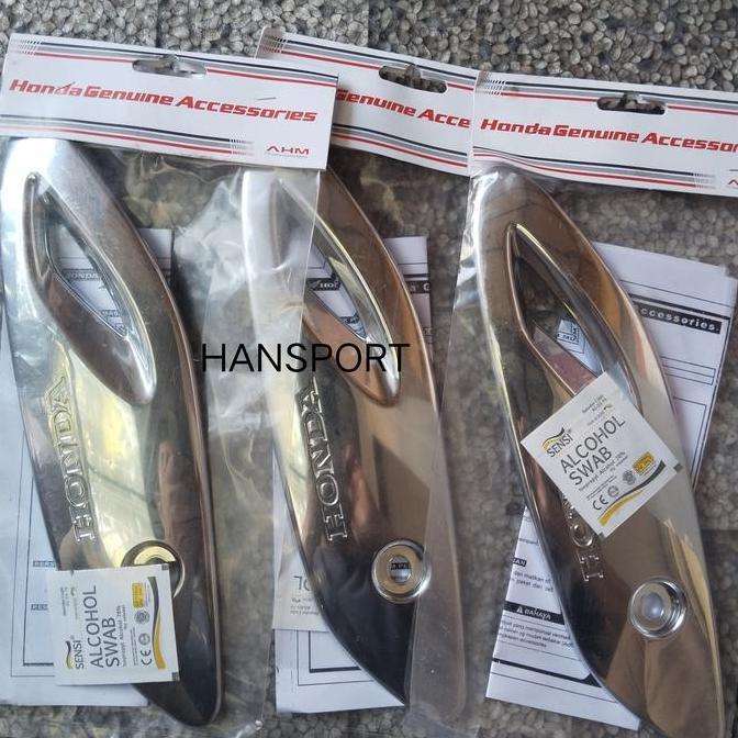 Promo Garnis Muffler Scoopy Original-Garnis knalpot Scoopy 2021-2024 ori Diskon