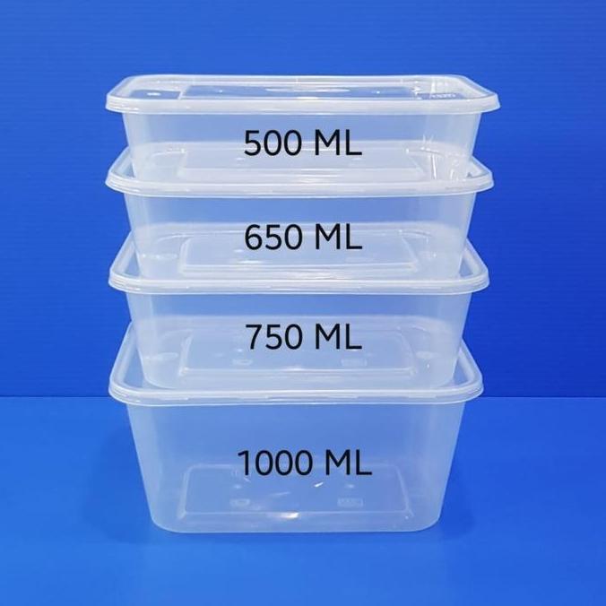 Packingpac- Thinwall Container Tahan Panas / Thin Wall Box Plastik Makanan 500Ml