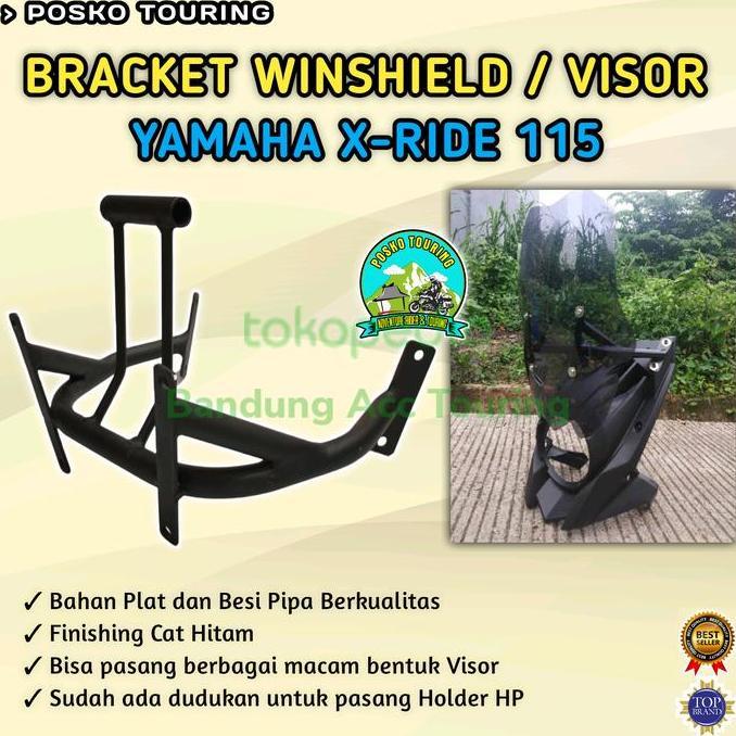 Bracket Winshield Bracket Visor Yamaha X-Ride115 Promo