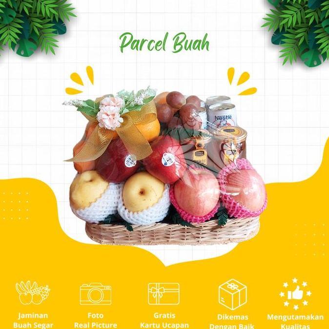 Parcel Hampers Buah Segar Jogja Paket Buah Premium Murah | Hampers Buah untuk Kado Ulang Tahun, Leba