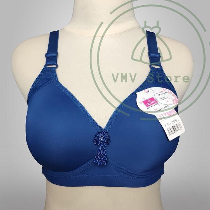 Wkwkwk- Bra Misslily 128 Import Cup C Besar Kait 3 Bh Wanita Tanpa Kawat Jumbo Size 36 - 38 - 40 - 4