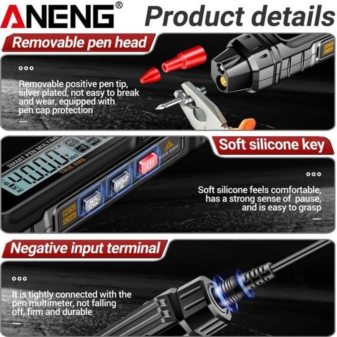 Sale A3005 Pro Digital Smart Multimeter Test Pen Non Contact Tespen Induksi Alat Ukur Tegangan Volta