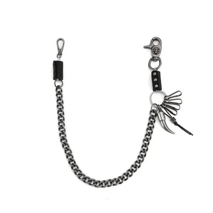 Fashion Rantai Baja Rantai Dompet Pria Anti Karat Rantai Celana Dompet Rantai Punk Rock Rantai Dompe