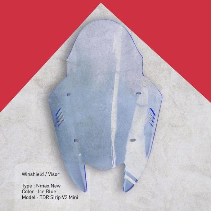 Paket Windsield Tdr Visor Model Jenong Sirip Plus Baut Visor Yamaha New Nmax & Nmax Old Motor Motorc