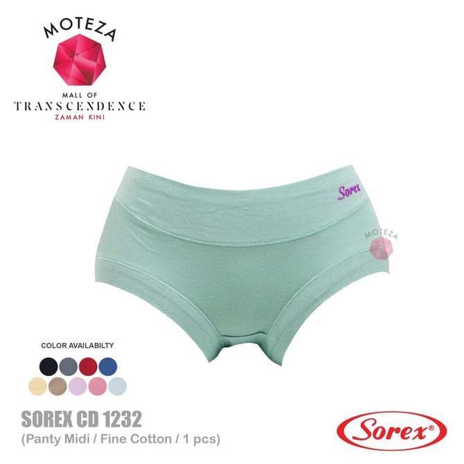 Wkwkwk- Sorex Celana Dalam Wanita - Cd 1232 - Midi Panty - Stretch Soft & Comfort - M - Xxl Basic Ka