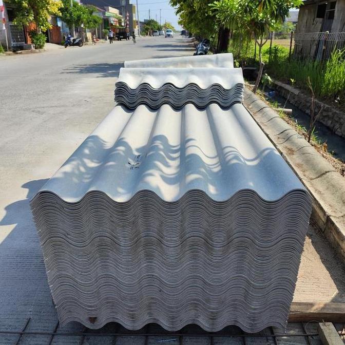 Avastashop - Atap Asbes Gelombang Besar Djabesmen 15 cm/ Penutup Genteng Asbes 1.5 Meter/ 15cm/ 1,5 