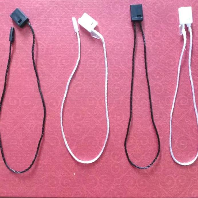 String Pin Benang / Lock Pin Tali / Tali Hang Tag (Hitam & Putih)