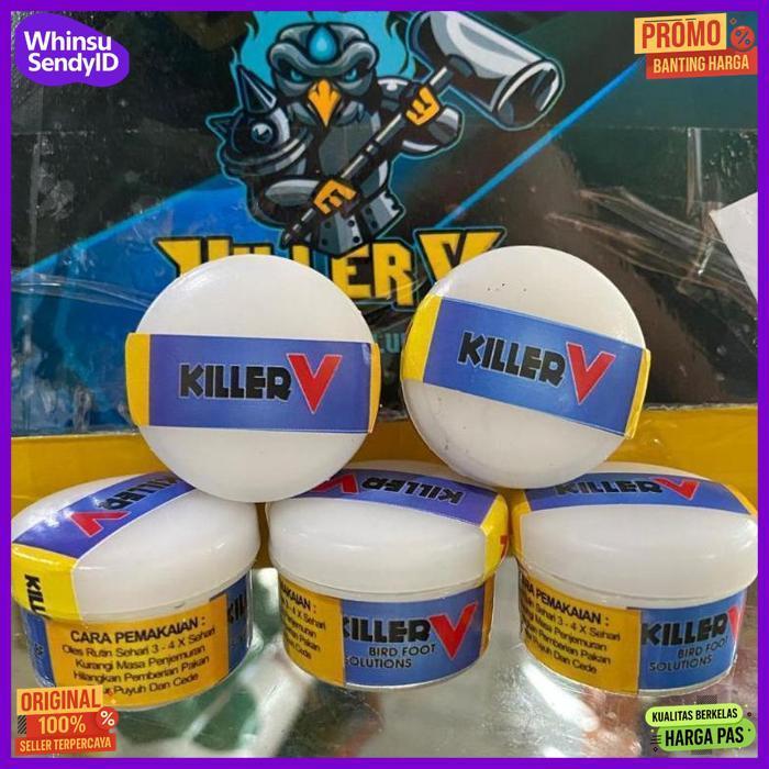 New Killer V Obat Kaki Burung Jamur Urat Merah Bintil