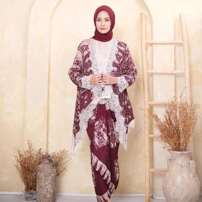 Yasmine Outer Batik Viscose Set (Outer & Rok Lilit)