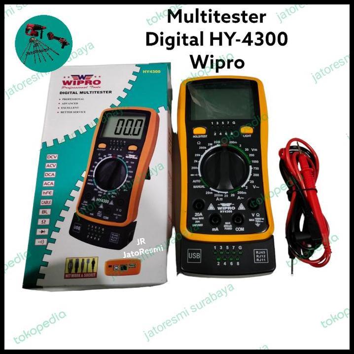 TERLARIS MULTITESTER DIGITAL HY-4300 WIPRO AVOMETER DIGITAL HY-4300 