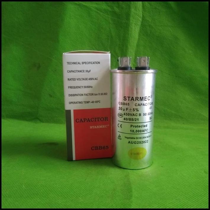 TERLARIS CAPASITOR AC 30UF/450V SAMSUNG DAIKIN SHARP SANYO AQUA THOSIBA TCL 