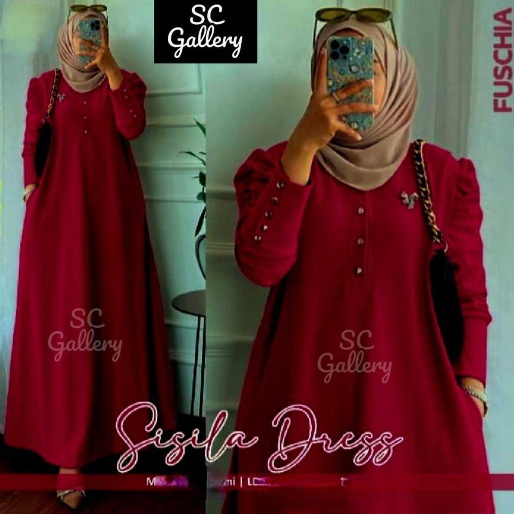 BEST SALE SG - Gamis Knit Rib Osaka  - Dress Wanita Terbaru 2026 - Gamis Maxy Lebaran Busui Friendly
