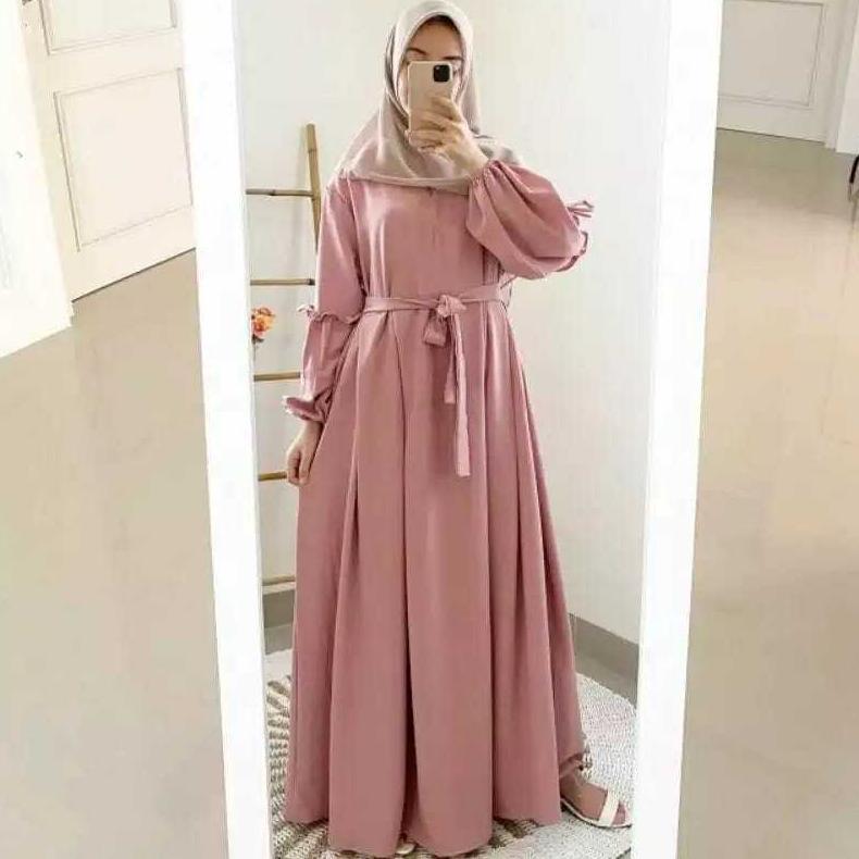 GAMIS POLOS AESPA MAXI DRESS / GAMIS WANITA / GAMIS TERBARU AESPA DRESS