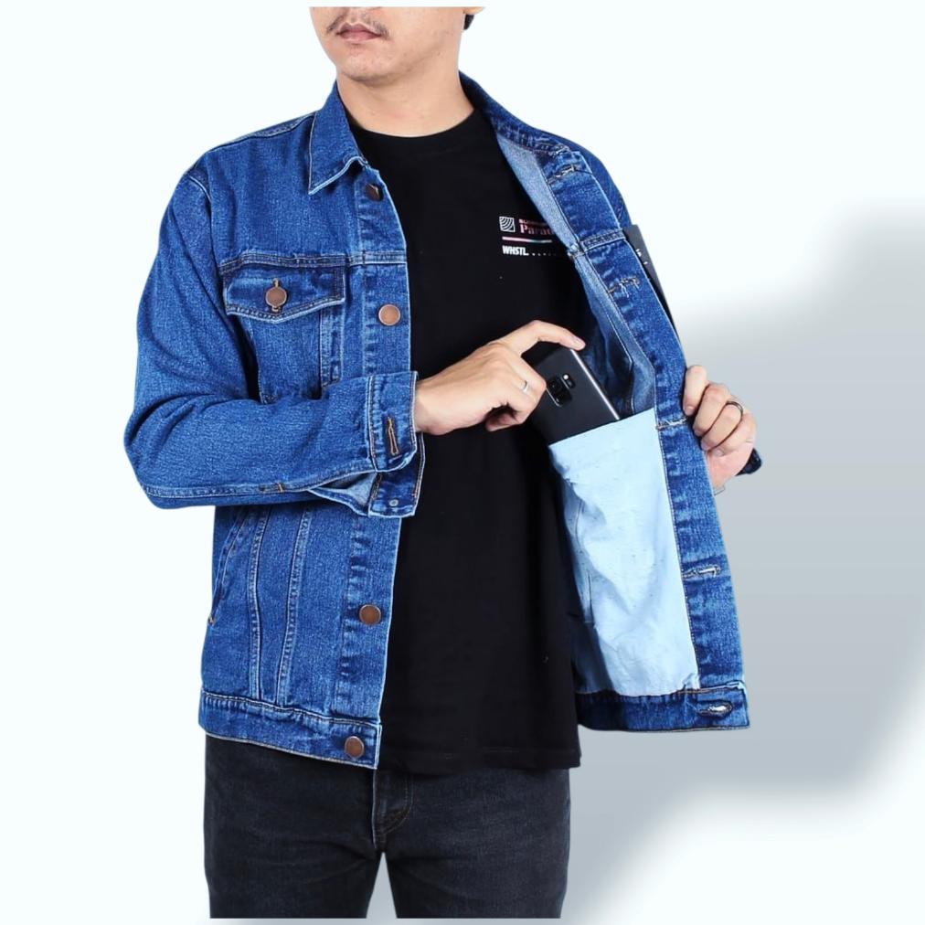 BIG SALE Jaket Jeans Pria Jumbo/Jaket Jeans Pria Big Size