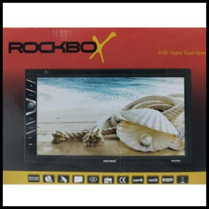 DISKON ROCKBOX HEAD UNIT DOUBLE DIN 6.95 INCH RB-6908 CAR AUDIO SYSTEM 