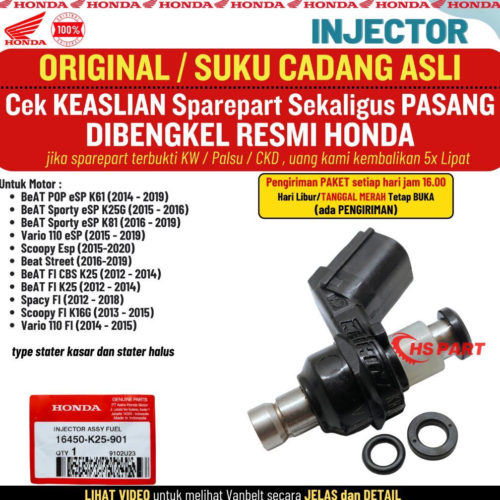 Injeksi Injector Injektor Beat Fi Esp POP Street Stater Kasar Halus Scoopy Vario 110 Fi Original AHM