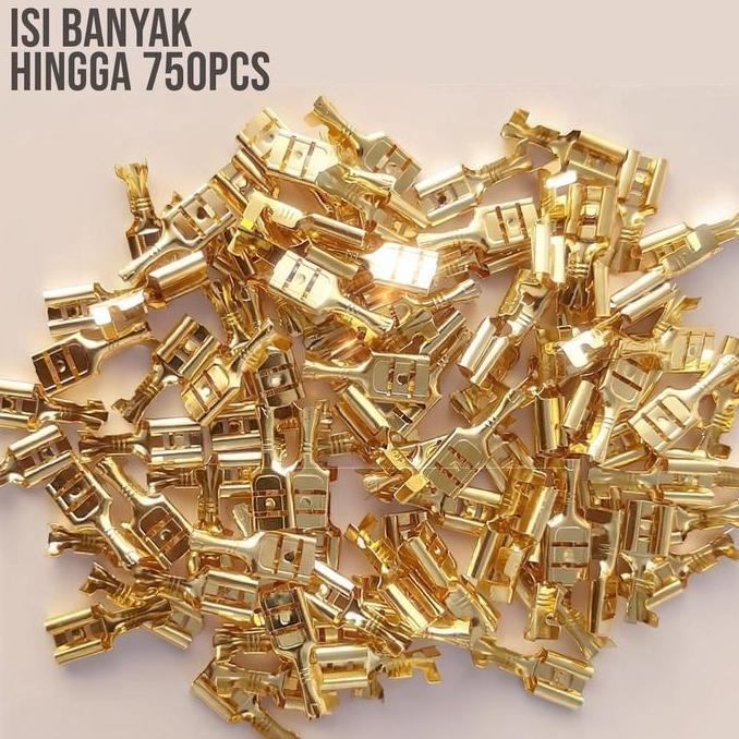 Murah Kuningan Terminal Kabel Ring Lug Terminal Konektor Kabel Listrik Mobil Set 750Pcs- 6615
