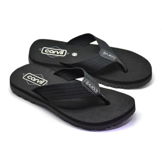 Carvil Sandal Jepit Pria LUMOS-M Flat Black