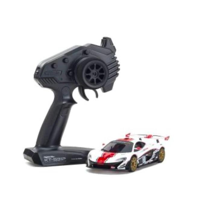 Kyosho MINI-Z RWD Series Ready Set McLaren P1 GTR White/Red - KY32324WR