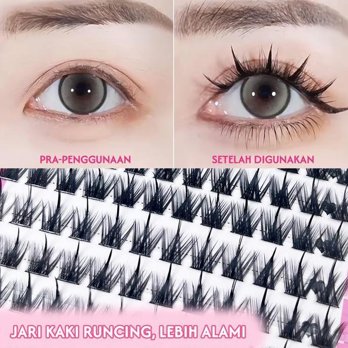 Youu- Virago Bulu Mata Eyelash Extension Tanam Import Bulu Mata Palsu Alami 3D Bulu Mata Palsu Dolly
