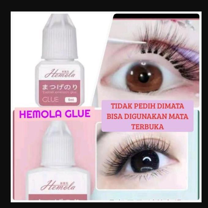 Youu- Hemola Glue Tidak Pedih Dimata Aman Digunakan Sendiri Lem Bulumata Tidak Pedih Lem Eyelash Ext