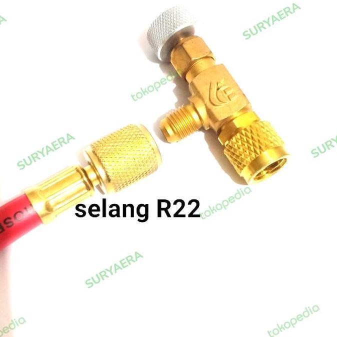 Adaptor Nepel Kqf - 341A Kran Isi R410 A - R32 Baru