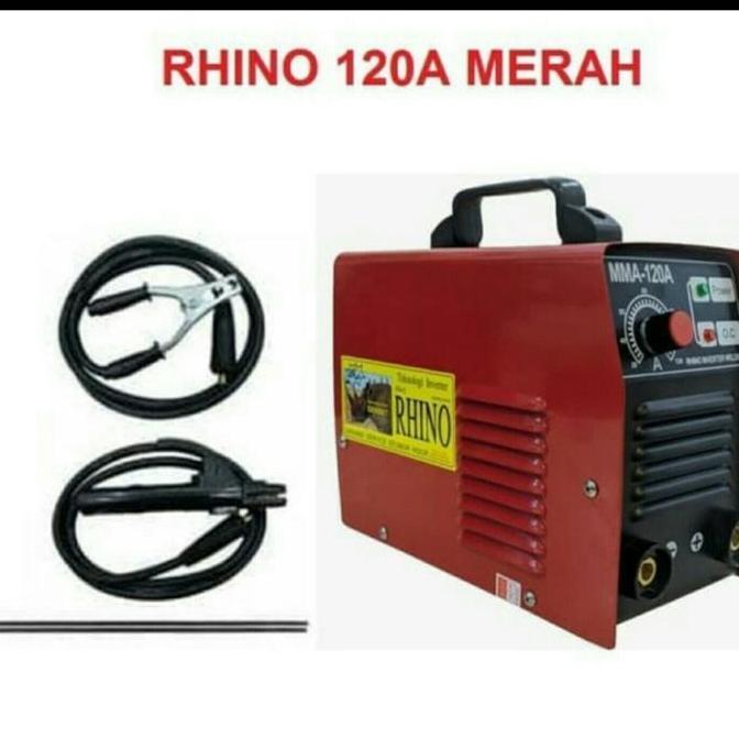 RHINO MESIN LAS / TRAFO LAS INVERTER MMA 120 900 WATT ORIGINAL DAN TERPERCAYA